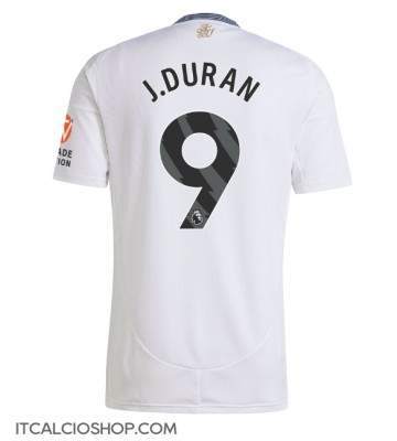Aston Villa Jhon Duran #9 Seconda Maglia 2024-25 Manica Corta